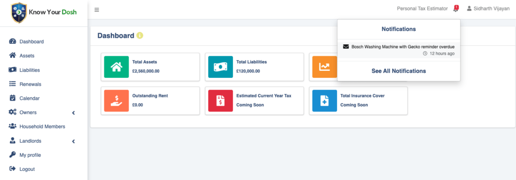 KYD Dashboard